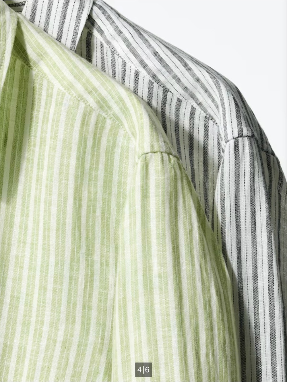 Uniqlo 2 Light Striped Linen Womens Shirts  Sz Large